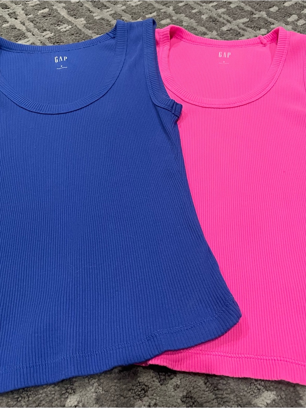2- GAP Ribbed Tank Top - Royal Blue